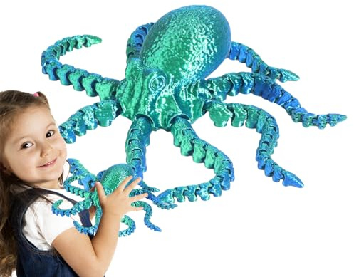 Générique Octopus 3D-Druck – Flexibles Fidget-Spielzeug für den Alltag | Anti-Stress-Figur zum Sammeln zum Befüllen von Ostern, für Erwachsene und kreatives Entspannungsspielzeug