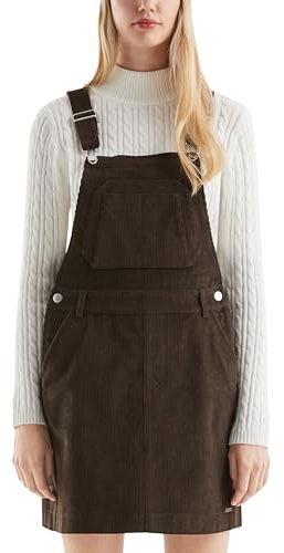 QS Mini-Latzkleid aus Cord