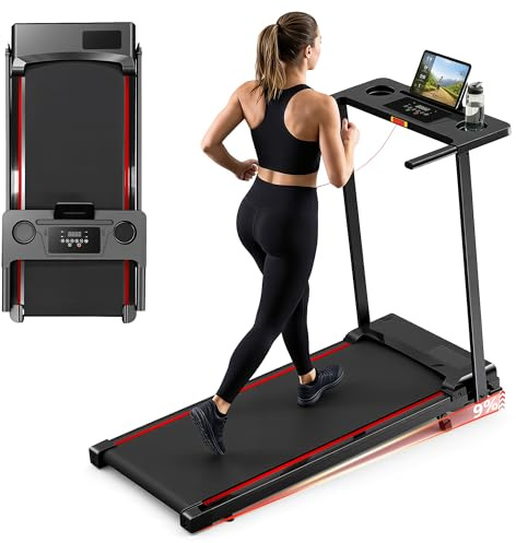 Walking Pad, 1-12 km/h Laufband für Zuhause mit 9% Steigung, 3,0 HP Laufband mit LED-Anzeige, Doppelte Stoßdämpfung, Maximale Gewichtsbelastung 120 kg, für den Einsatz zu Hause und im Büro Geeignet.