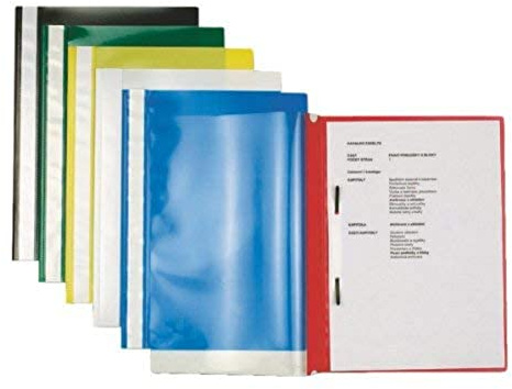Esselte A4 Plastic Report Files, Pack of 25, 160 Sheet Capacity, VIVIDA Blue, VIVIDA Range, 15386