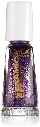 Layla Cosmetics 1243R23-081 Ceramic Effect Nagellack - ultra violet, 1er pack (1 x 0.01 l)