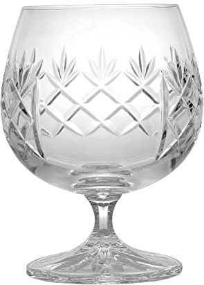 Sayers London Hand Cut Crystal 8oz Brandy Glass