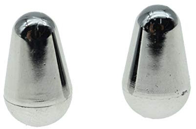 Kaish Regler für Fender Strat, verchromt, für Oak- oder Grigsby/CRL-Schalter, 5-Wege-Schalter, 2 Stück