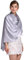 Prettystern Damen Herren festlich Seiden-Stola Crepe Satin Seide uni-farbe Seidentuch bolero Schultertuch für Abendkleider silber-grau