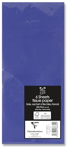 Eurowrap Blaues Seidenpapier, 6 Blatt
