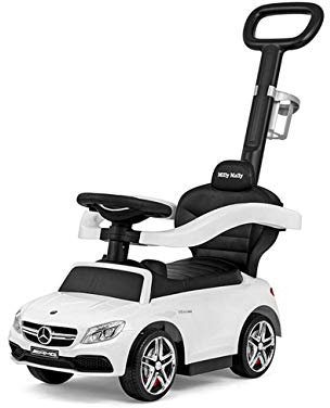 Milly Mally Aufsitzschieber Aufsitz mit Griff 2in1 Mercedes-AMG C63 Weiß