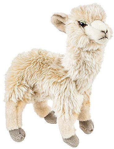 Teddys Rothenburg Alpaka stehend beige 22 cm Plüschalpaka Kuscheltier Stofftier Baby Kinder Spielzeug Plüschtier