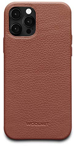 Woolnut Leder Hülle Case für iPhone 12/12 Pro Case - Cognac Braun