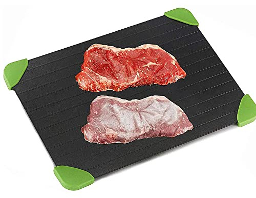 Non-Stick Defrosting Tray Thaw Board Plate,Fast Defrosting Tray for Frozen Food Thawing Plate Defrost Meat/Frozen Food Quickly Without Electricity Microwave Hot Water or Any Other Tools,…