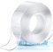 WSWJDW Traceless Tape Reusable Double-Sided Adhesive Nano Tapes Removable Sticker Washable Adhesive Loop Disks Tie Glue Bathroom Kitchen,Clear 30mm,2M