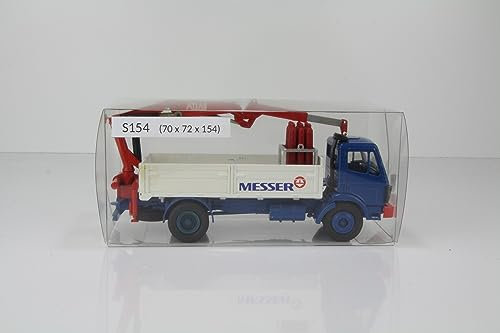 Marco's Trucks 20x Klarsichtverpackung Faltschachtel für Modelleisenbahn u. Modellautos 154x72x70mm