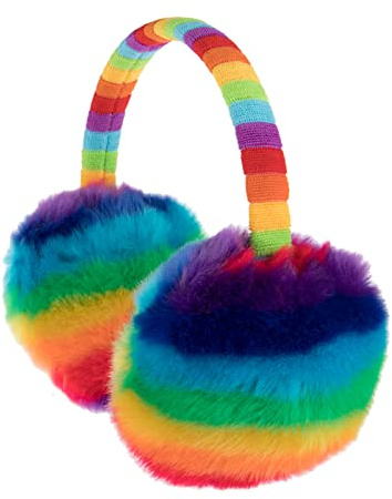 Grafanty Winter-Ohrenschützer für Kinder, warm, Kunstfell, gestrickt, niedlich, Outdoor, Kleinkinder, Ohrenschützer mit Stirnband für Jungen und Mädchen