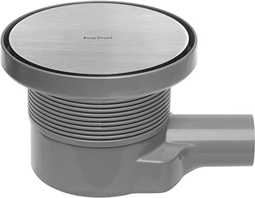 Easy Drain Aqua Round Bodenablauf 15cm rund mit Gitter msi-6 Edelstahl gebürstet