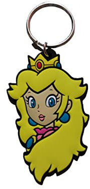 Super Mario Porte-clés Princesse Peach Jaune Taille S, jaune, Small