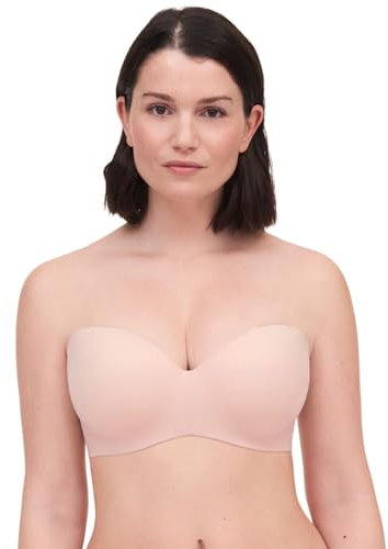 Chantelle Women's Norah Strapless Bra, Opaque, Rose, 34F
