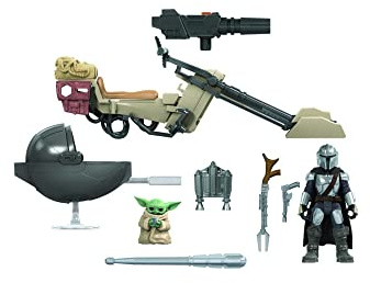 Star Wars Mission Fleet Expedition Class The Mandalorian The Child Battle for The Bounty Figures and Vehicle