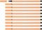 STABILO - Premium-Filzstift - Pen 68-10er Pack - hellorange