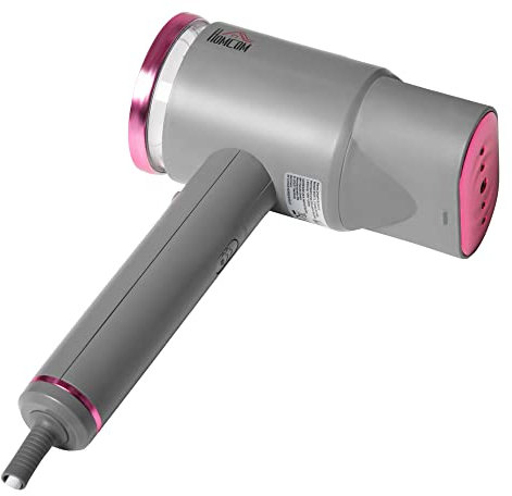 HOMCOM Ferro da Stiro Verticale, Stiratrice a Vapore Regolabile con Accessori Inclusi, Pieghevole, Portatile e da Viaggio