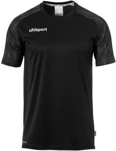 uhlsport Herren Reaction GOALKEEPER SET Torwart Torh ter Fu ball Set aus Shirts Shorts Baselayer und Fu ballsocken Stutz, Schwarz/Anthra, S EU