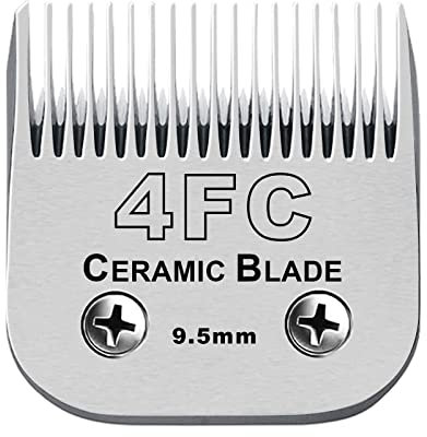 BESTBOMG Ersatzklingen für Haarschneidemaschinen zur Fellpflege bei Hunden kompatibel mit Oster Tierhaarschneidemaschine kompatibel mit Wahl und Andis hundeschermaschine (4FC 9.5mm)