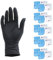 ABENA Nitrilhandschuhe L, 1000 Stück – Einmalhandschuhe Schwarz, handschuhe einweg, puderfreie & latexfreie – Einweghandschuhe in S, M, L & XL verfügbar