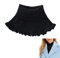 Krageneinsatz Damen,Schal Herren Damen,Frauen Männer Mädchen Gestrickter Rollkragen Falscher Kragen Abnehmbarer,Winter Warm Winddicht Gefälschter Kragen Halswärmer Schal Wrap Lätzchen,schwarz,1 Stück