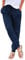 Hose Damen Sommer Casual Baumwolle Leinen Stoffhose Einfarbig Freizeithose Stretch Leicht Leinenhose Straight Leg Hose und Taschen (Z Navy blau, L)