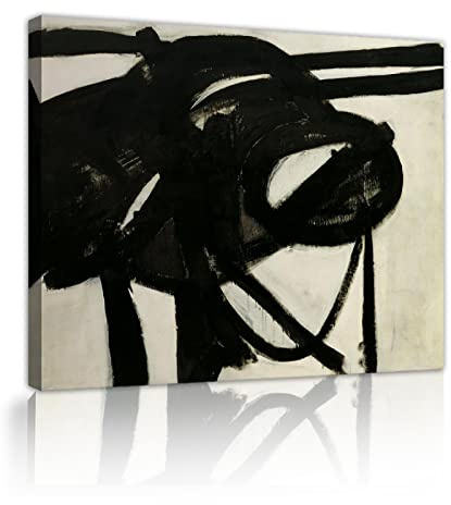 Deertweet Home Chief von Franz Kline Berühmte Ölgemälde Moderne Bilder Kunstwerke Vintage Leinwand Drucke Poster für Badezimmer Dekor Bauernhaus Dekor 80x110cm Innenrahmen