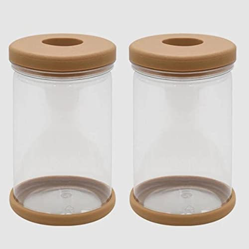 HpLive Lot de 2 pots de fleurs hydroponiques transparents pour cultiver de petites plantes en pot