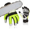 Vgo... 1 par EN381-7, clase 1, 20 m/s, guantes de protección contra motosierras, protección contra cortes, alta resistencia a cortes, cuero de cabra y PVC (GA8912)