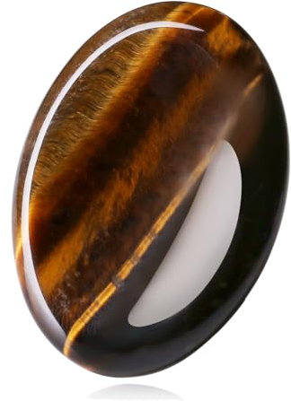XIANNVXI Tigerauge Kristalle Steine Kristall Sorgensteine Daumen Edelsteine Heilsteine natürlich poliert Oval Palm Pocket Stein Angst Stress Relief Meditation