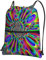 Oudrspo Farbiger Batik-Rucksack mit Reißverschlusstasche und Kordelzug, universelle wasserdichte Rucksacktasche für Männer und Frauen
