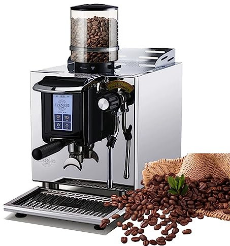 Espresso With LCD Touch Screen, Thermostatic Extraction Process, Professional Milk Froth, Commercial Coffee Machine For Small Cafes, Beverage Shops (Color : 110V, Size : 3090)