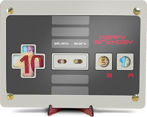 Gamer Controller - XL Geldgeschenk aus Holz inkl. Ständer | Gaming Deko, Gamer Deko, Geschenk Junge, Geschenke für Männer, Gaming, Gaming Geschenkideen, Zocker Geschenk, Geldkarte