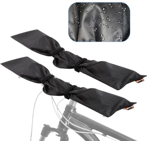 Aoreun 2 Stück Lenkerschutzhülle Ebike Transportschutz, Regenschutz Lenkerschutz Schutzhülle, wasserfest robust und staubgeschützt Fahrrad Zubehör, Regenschutz Hülle wasserdicht für Fahrradträger