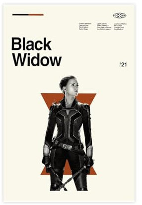 FrySky Black Widow Poster auf Leinwand, Schlafzimmer, Dekoration, Sport, Landschaft, Büro, Raumdekoration, Geschenk, ungerahmt, 60 x 90 cm