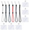 FgofhFu 6PCS Adjustable Wrist Strap Hand Lanyard with Movable Button 6pcs Tether Tabs for Cellphone,Phone,Camera,GoPro, PSP, Flashlight,Keys, Keychains, USB Flash Drives and More Device, Multi-Color