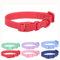 Collier imperméable pour Chien avec Boucle - en Plastique de Silicone Souple - Caoutchouc PVC - Lavable - Libération Rapide - Durable - pour Petites et Moyennes et Grandes Races - Rouge - L