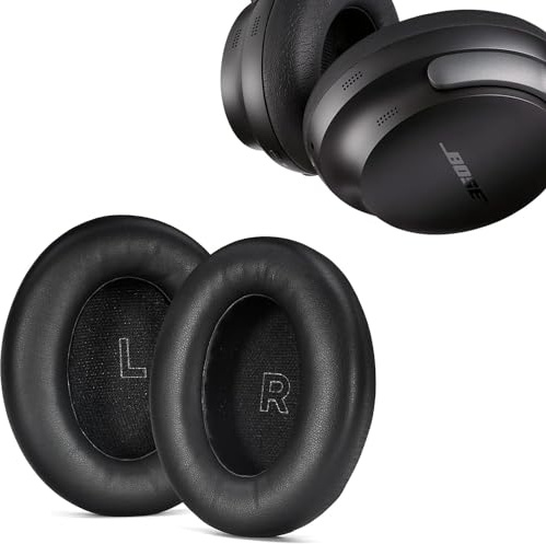 NUCNOK Ersatz Ohrpolster für Bose QuietComfort Ultra Kopfhörer,Ersatz Ohrkissen für Over-Ear Headset,Ersatzpads Earpads für Bose QuietComfort Ultra Kopfhörer(Schwarz)