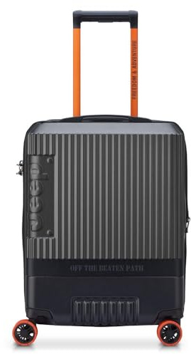DELSEY Jeep - JH001A - Hartschalen-Kabinenkoffer 55 cm x 40 cm x 21 cm - 37 L - Anthrazit