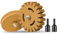 QUENCHING 2 Stück, massiver und geschlitzter Aufkleber-Entferner, Rad, Entfernen von Auto-Aufklebern, Vinyl- und Aufkleberentferner, Klebstoffentferner, Schlitzgummirad für Bohrer, Emblem,