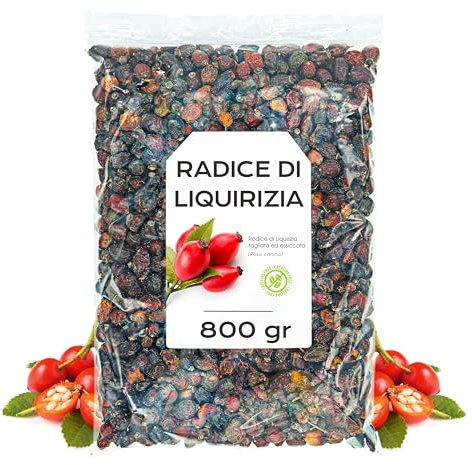 Tisana Rosa Canina 800g - Tè Alla Rosa Canina - Rosa Canina Essiccata - Infusi Sfusi - Proprietà Naturali (800 gr)