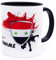 Syrien Syria mit Namen personalisiert Wappen syrische Flagge Fahnen Fanartikel Spruch Getränke Becher Geschenk Mann Frau Syrerin Syrer Geburtstag Fussball سوريا Produkte Cup mug Sport Keramik 330 ml