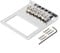 6 Rollersattel 6 String Humbucker Guitar Bridge Für Tele Telecaster Guitar Chrome Gitarrebrücke