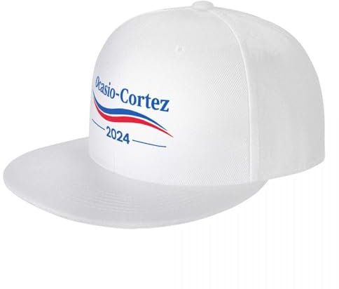 HEBUOUI Neutrale Baseballmütze atmungsaktiv lässig Ocasio-Cortez 2024 Baseballmütze Herren US-Präsident Wahl Snap Rucksack Hut Verstellbare Kappe Reise Outdoor Geschenk