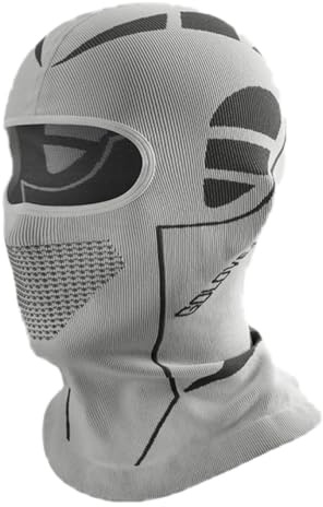 Wambere Gesichtshaube Sturmhaube Gesichtsmaske Balaclava Gesichtshaube Motorrad Radfahren Ski Maske Fahrradmaske Warm Winddicht Kälteschutz Haubenmaske Kopfbedeckung für Outdoor Aktivitäten,Grau