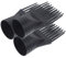 FRCOLOR 3piezas Accesorios Para Secador De Pelo Peine De Viento Compatible Mayoría De Secadores Diseño Profesional Para Secado Rápido Negro