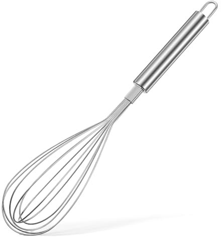 OFFSCH Edelstahl Schneebesen Handlicher Rührbesen Für Eier Und Teig Stilvoller Küchenhelfer Zum Mischen Und Rühren Langlebig Und Leicht Für Jede Küche Geeignet