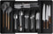 Cutlery Drawer Organiser, Expandable Kitchen Drawer Organiser, Silverware Organizer Cutlery Tray Utensil Organisation for Forks Spoons, Flatware Organizer for Drawer with 6-8 Compartment Holders