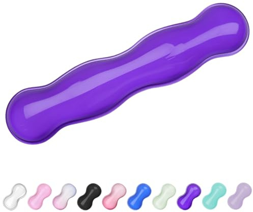 ABRONDA Reposamuñecas de gel para teclado y mouse, reposamuñecas para teclado, soporte de muñeca para mouse, alivio del dolor, tacto fresco, antideslizante, almohadilla de muñeca para teclado